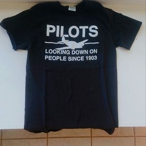 Funny T-shirt "Pilots: Looking down on people"